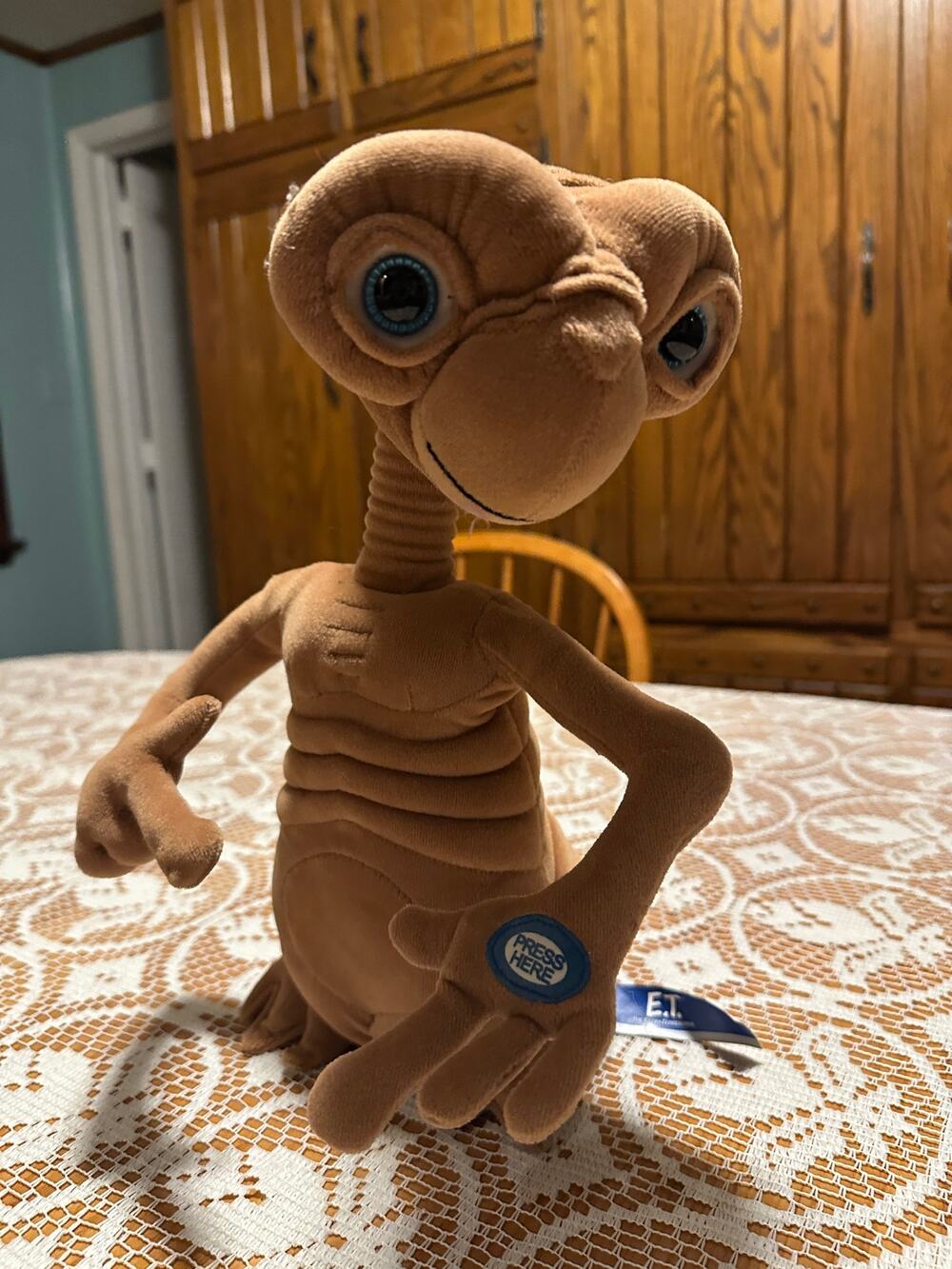Vintage 2002 Talking E.T. Plush 20th Anniversary Toys R Us Exclusive Works